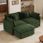 103.8" Modular Cloud Couch Chenille Sectional Sofa L Shaped Couch