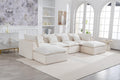 130.71" Width Cloud Couch Oversized Modular Sectional Sofa True Relax Comfy Couches WideDeep Seat Sofas for LivingSets, 4Seat with 2Ottoman DP343