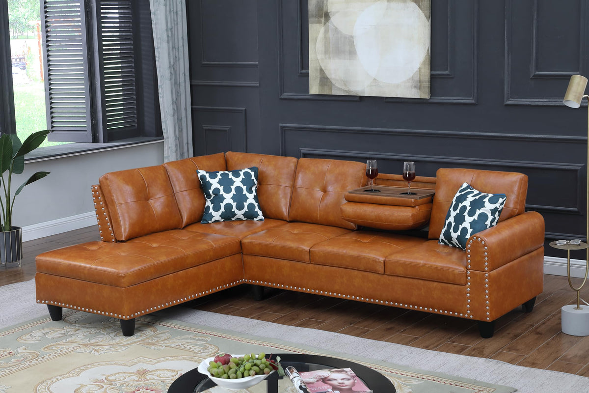 Wakefit 98" Sectional Sofa Couch for Living Room