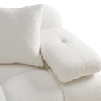 TOV Furniture Calliope Cream Vegan Shearling 6-Piece Modular U-Sectional