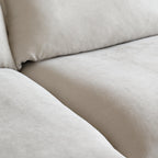 WJShome U-Shaped Sectional Couches for Living Room, Modern Modular Sectional Sofa with Storage Ottomans, Modern Comfy Sleeper Sofas for Home Family, Covers Removable & Washable, Beige