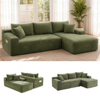 106" Modular Boneless Sofa, Sectional Chaise L-Shaped Couch for Living Room