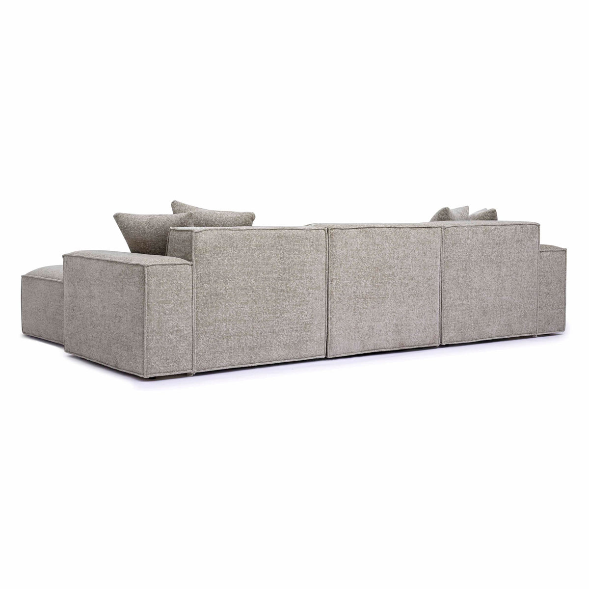 TOV Furniture Mindy Taupe Chenille Basketweave Modular Sectional