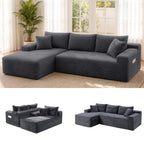 106" Modular Boneless Sofa, Sectional Chaise L-Shaped Couch for Living Room