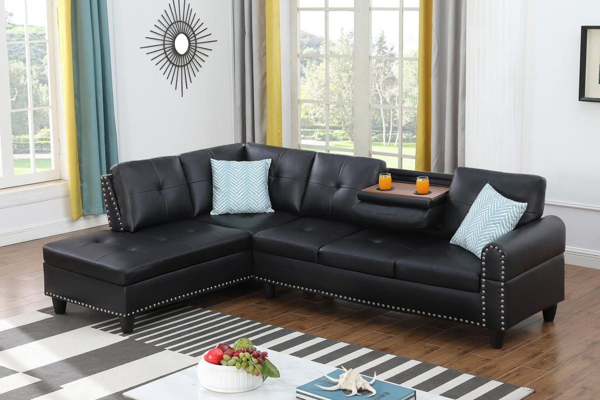 Wakefit 98" Sectional Sofa Couch for Living Room