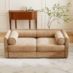 109'' Modular Sectional Sofa, Oversized 4 Seat L Shaped Couch with Storage Ottoman, Extra Deep Seat, Modern Comfy Convertible Chenille Sofa with Chaise, Lounge Couches for Living Room, Camel