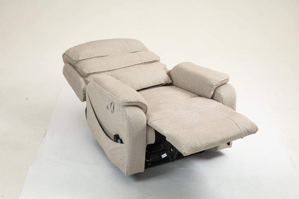 Tidyard Lounge Chair Recliner Sofa with Massage & Heat, Electric Lift Chair for Elderly, 180° Flat Lay, Remote Control, Cup Holder, Wireless Charging, 400 lb Capacity