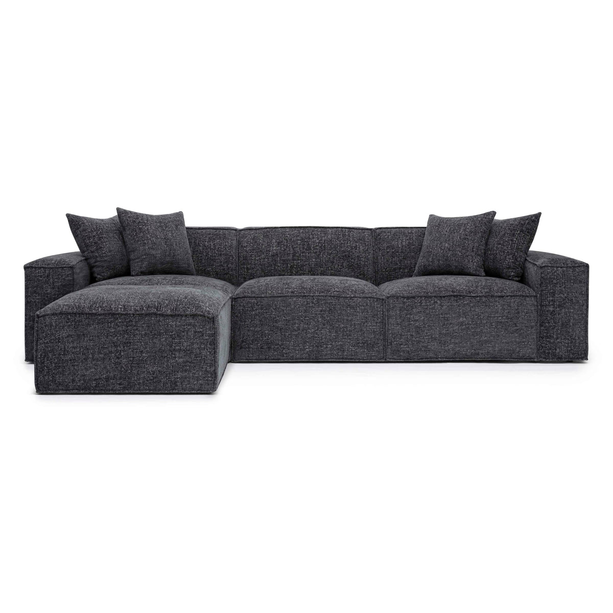 TOV Furniture Mindy Taupe Chenille Basketweave Modular Sectional