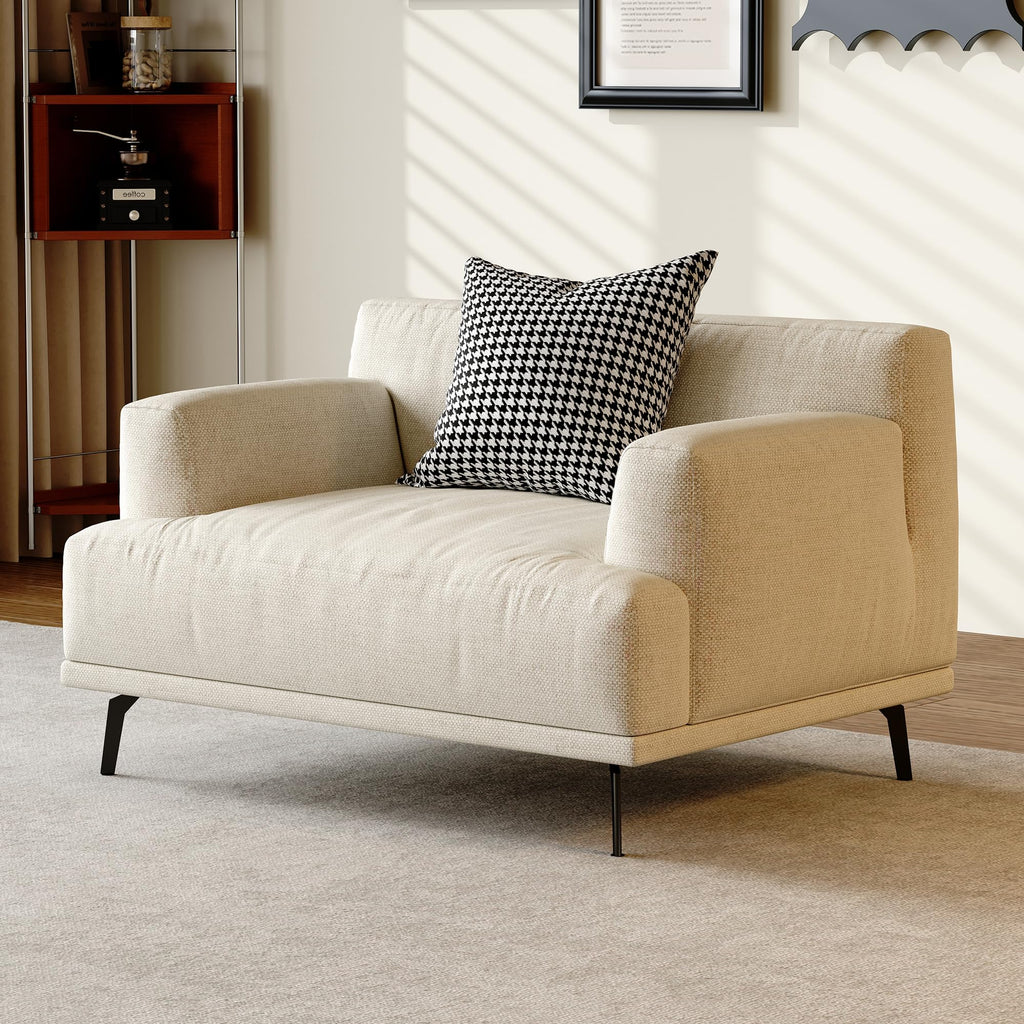 110" Modern Sectional Couch for Living Room, Fabric Cloud Sofa