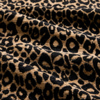 100" L Shaped Sectional Sofa with Ottoman, Chenille Leopard Print Couch