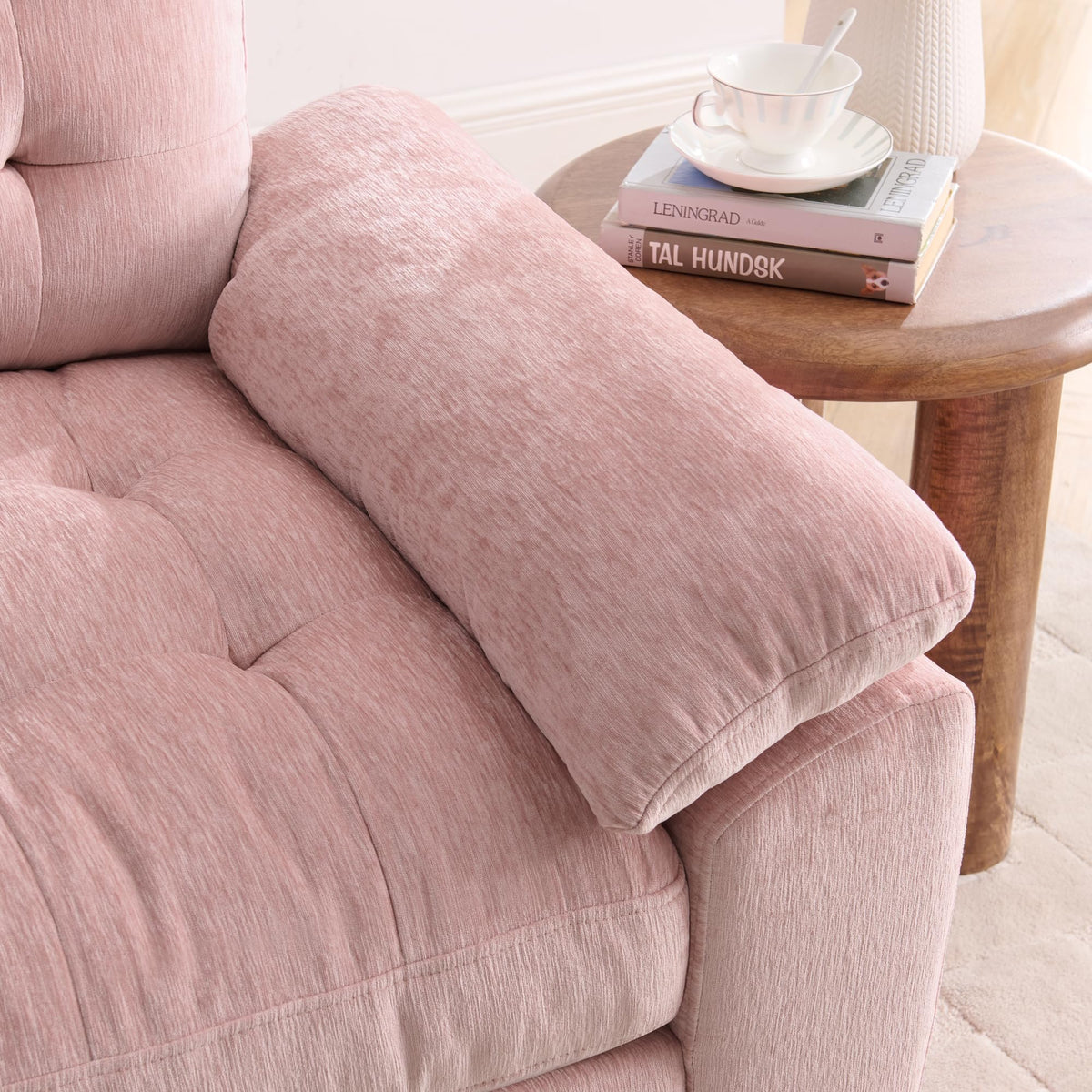 Tufted Recliner Loveseat Sofa with Storage Ottoman Sets for Living Room