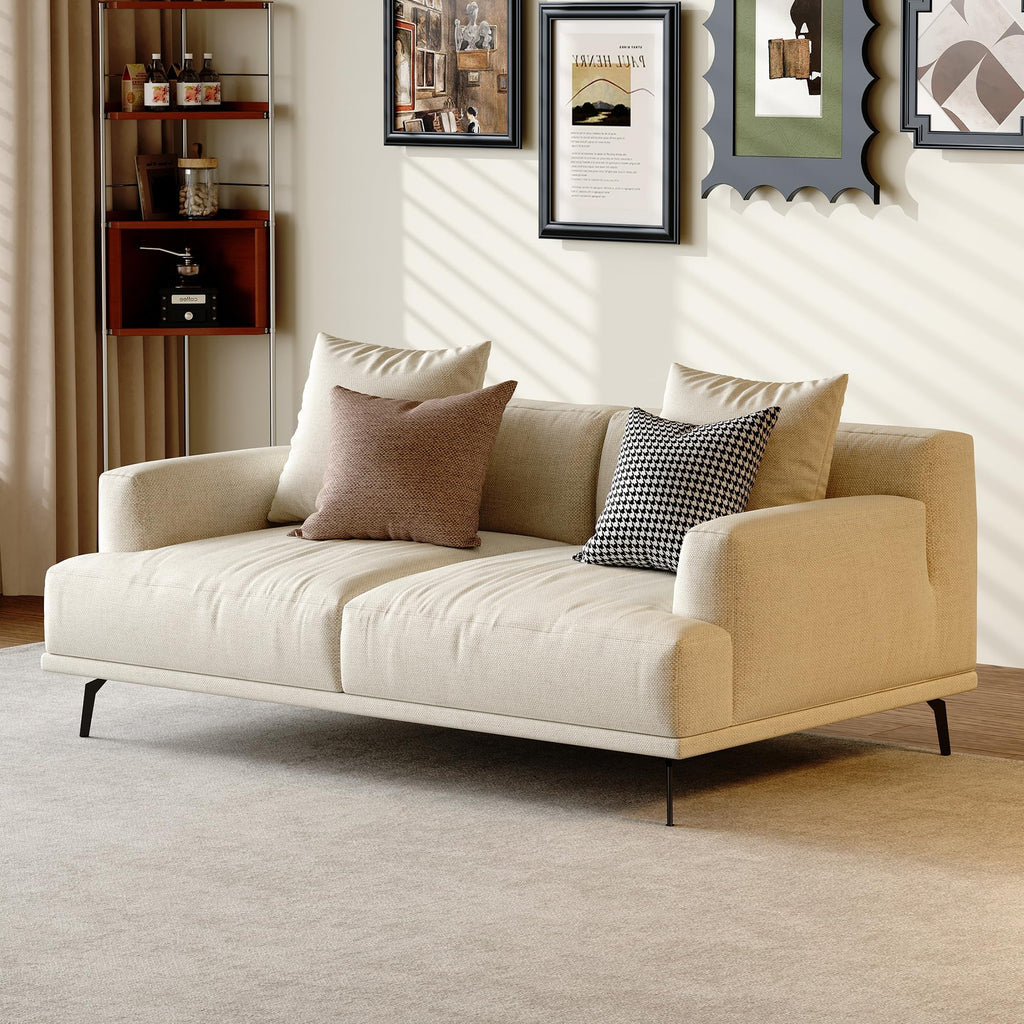 110" Modern Sectional Couch for Living Room, Fabric Cloud Sofa