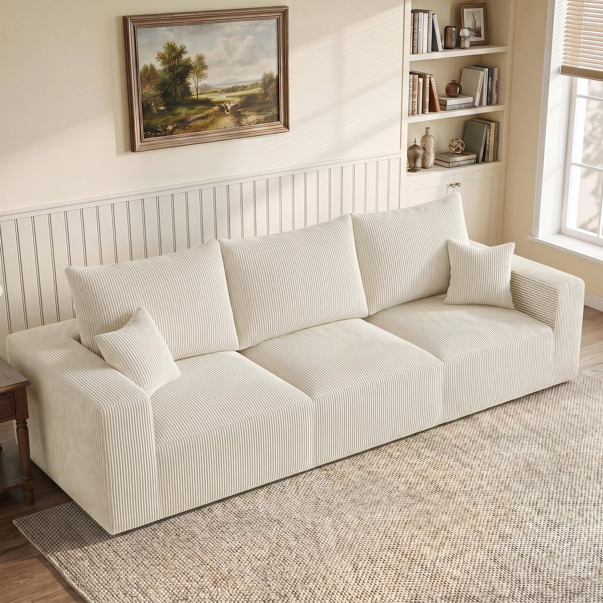 113" Modular Sectional Sofa Bed Boneless Sofa Couches for Living Room