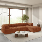 122" L Shaped Sectional Sofa with High Density Fully Compressed Sponge and Chaise Lounge, 2 Set, Fully Assembled Right Hand Facing, Perfect for Living Room, Lounge