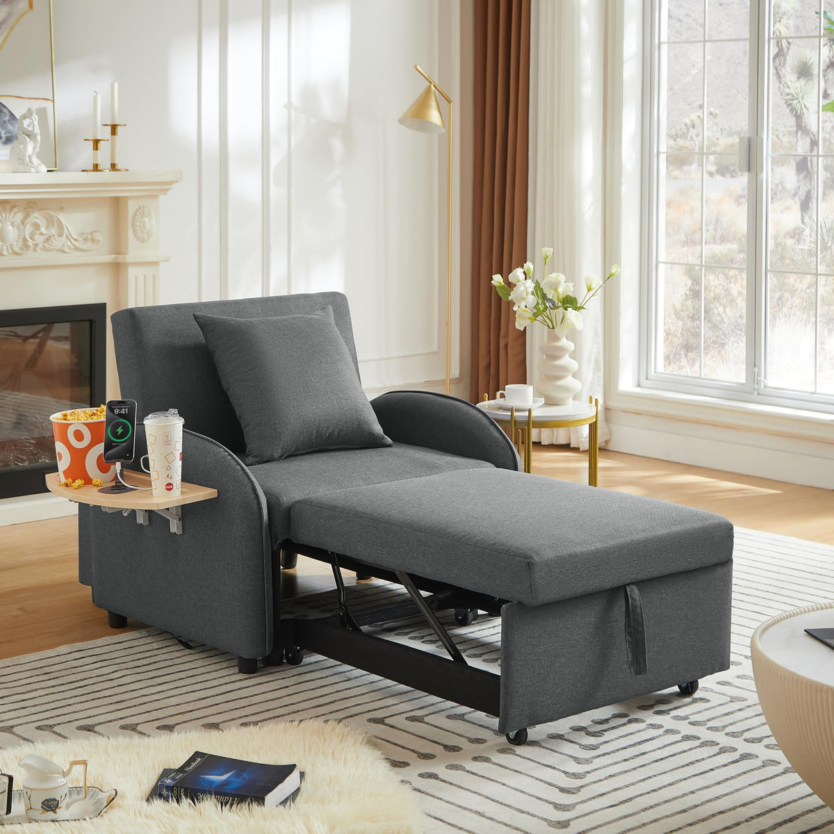 Velvet Chesterfield Sofa Set, 3-Seater and Loveseat