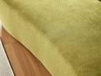 Tidyard Curved Sofa, 6 Seater Half Moon Design High-Density Foam Velvet Couch for Living Room Office Apartment