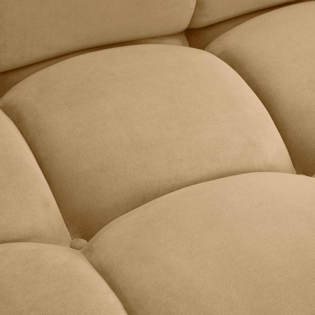 Tov Furniture Calliope Cafe Au Lait Performance Velvet Modular Sofa (Velvet, Brown)