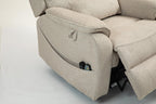 Tidyard Lounge Chair Recliner Sofa with Massage & Heat, Electric Lift Chair for Elderly, 180° Flat Lay, Remote Control, Cup Holder, Wireless Charging, 400 lb Capacity