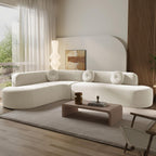 109.4'' Curved Modular Sectional Sofa, Round Sofa with Soft Upholstery