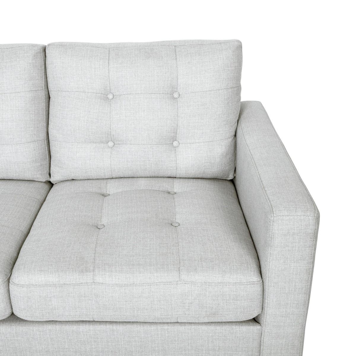 Tufted Fabric 3 Seater Sofa