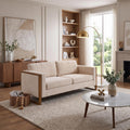 79" Modern Sofa with Solid Wood Legs,3-Seater,Living Rooms,Bedrooms,Apartm