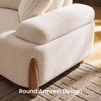 114.2" Modern Modular Couch for Living Room, L-Shaped Sectional Sofa, Beige