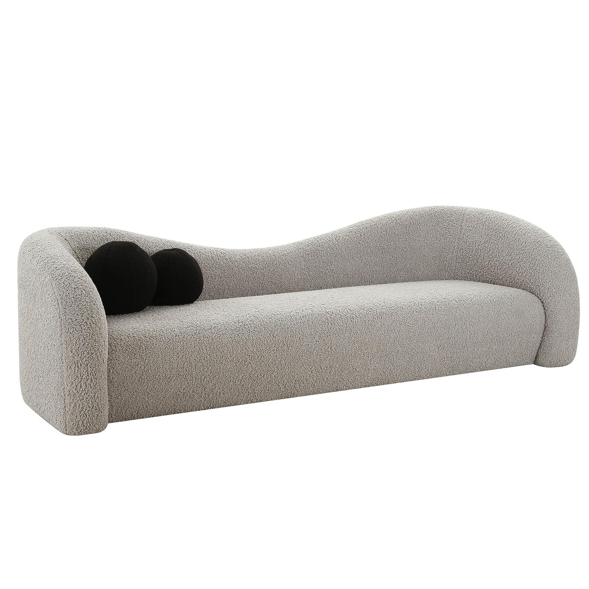 Tov Furniture Leonie Beige Faux Shearling 84" Sofa