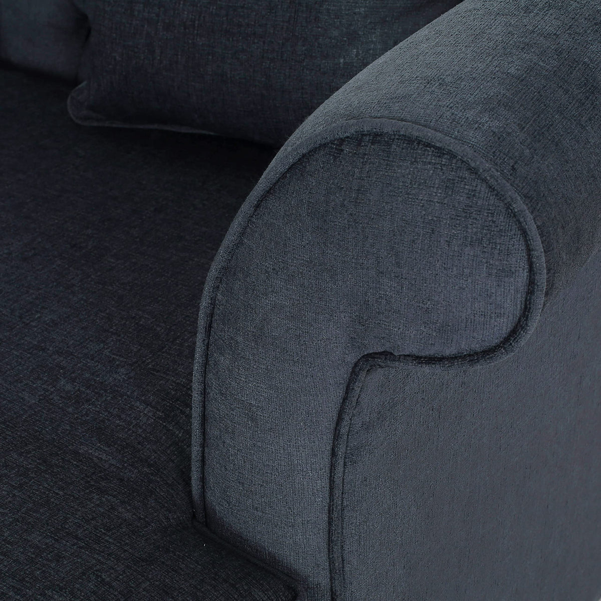 Tidyard Love Seat Chaise Lounge with Button Tufting and Diamond Stitching, 58.? D x 6? W x 34.? H, Polyester Fabric with Birch Wood Legs, Includes 2 Accent Pillows