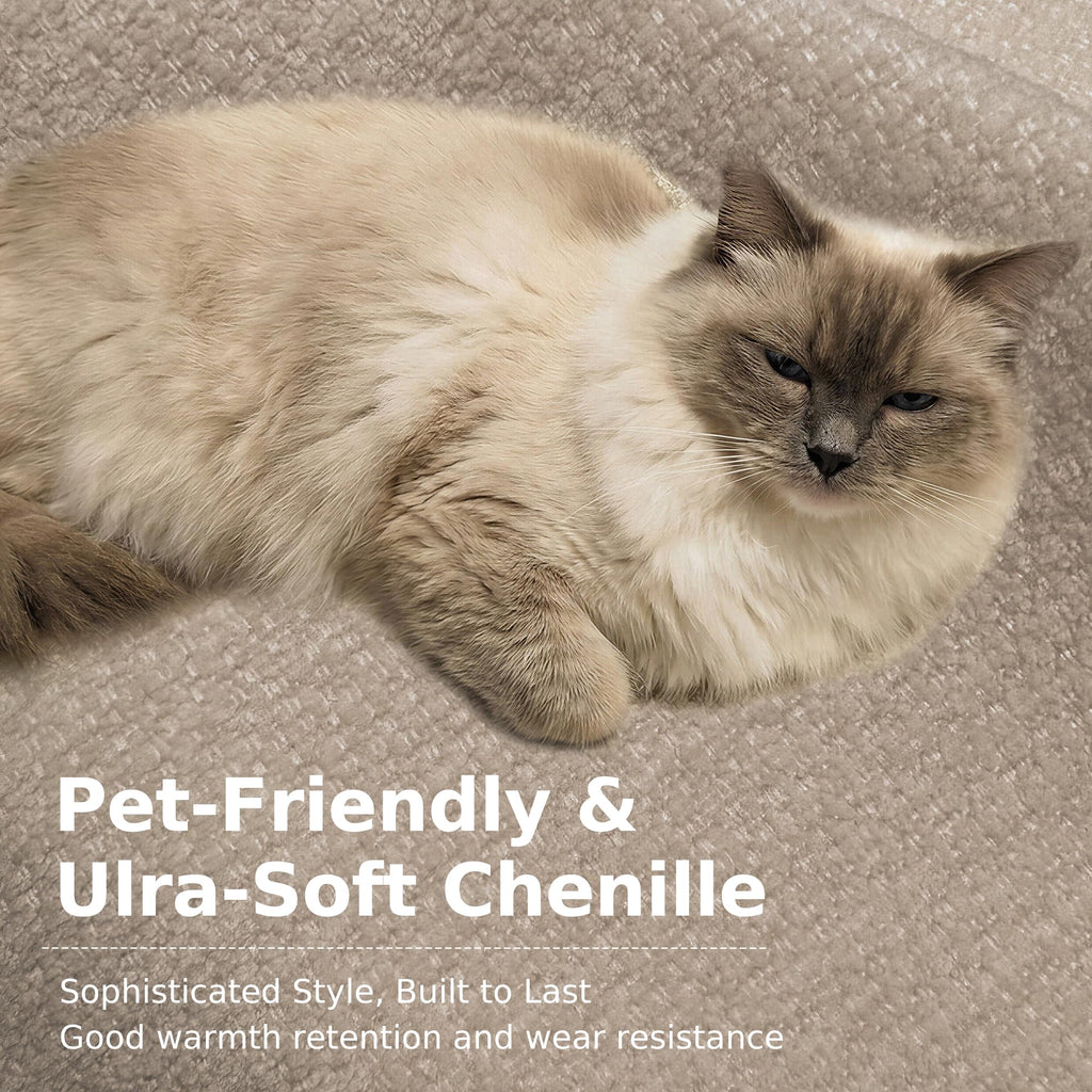 108" Boneless L-Shape Modular Cloud Sectional Sofa with Ottoman