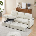 Tidyard Reclining Sectional Sofa, Pull Out Sleeper Bed with USB Charging Ports, 71.3 Inch L Shaped Couch with Storage, Chenille Fabric for Living Room