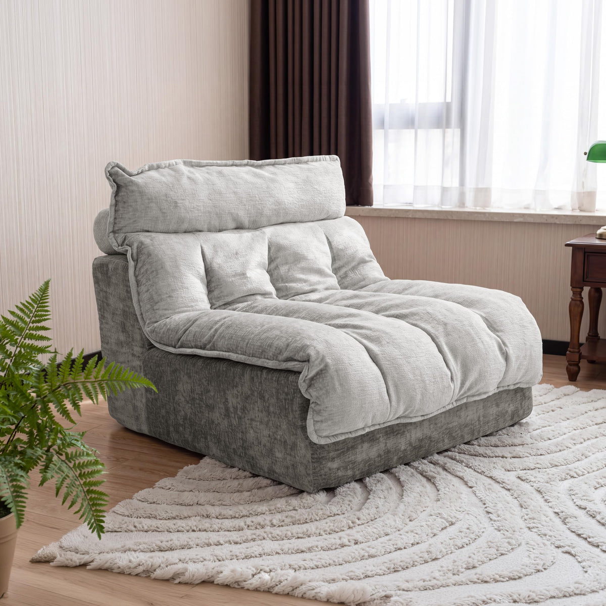 U-Shaped Sofa, Dual Chaise Sectional, 104 Inch, Camel