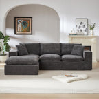 Tidyard Modern Chenille Cloud Sofa – Soft, Comfortable & Stylish Living Room Couch for Home, Apartment or Office Use – Easy to Combine, Durable Fabric with High-Density Sponge Fill