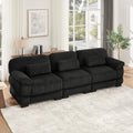 104'' Modular Sectional Couches, Cloud L Shaped Sofa for Living Room, Brown
