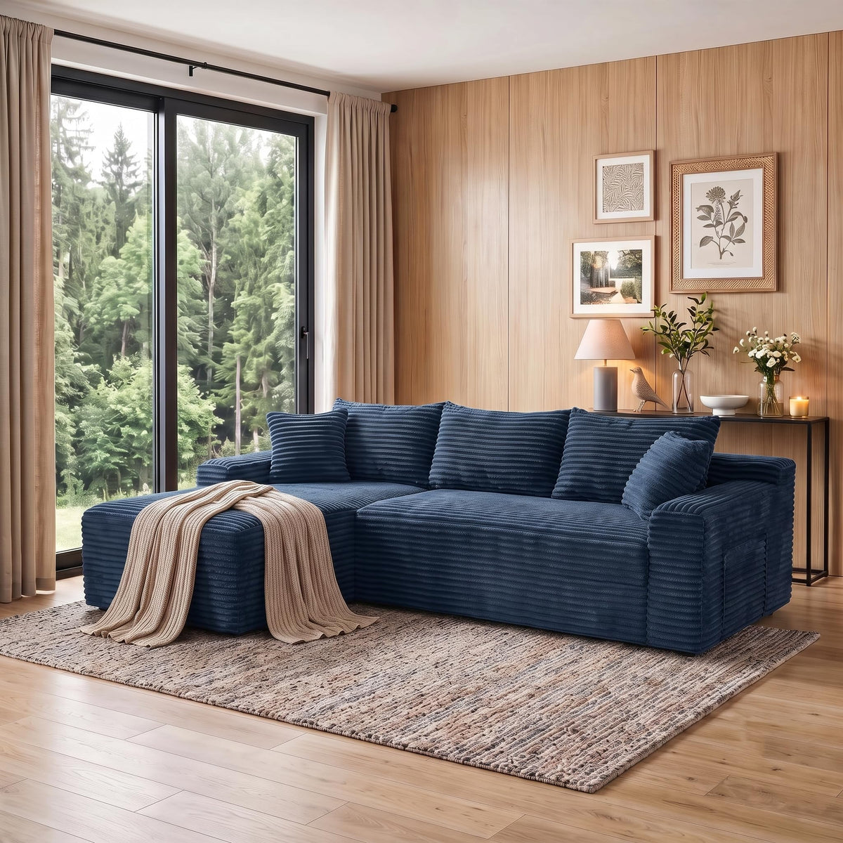 114" Curved Oversized Sectional Sofa,Modern Sherpa 4-Seater Extra Deep & Wide Seat Cloud Couch with 4 Throw Pillows,couches for Living Room&Apartment,No Assembly Required,White