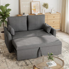 U Shaped Sleeper Sofa Bed: 106" Grey Sofas Sleeper Couch