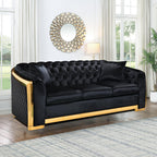 WILLIAMSPACE 132" Oversize Curved Sofa Couch for Living Room, Modern Luxury 2 Pieces Upholstered Cloud Sofa Curved Couch with Half Moon Design, Velvet 6 Seater Sofa for Apartment, No Assembly, Orange