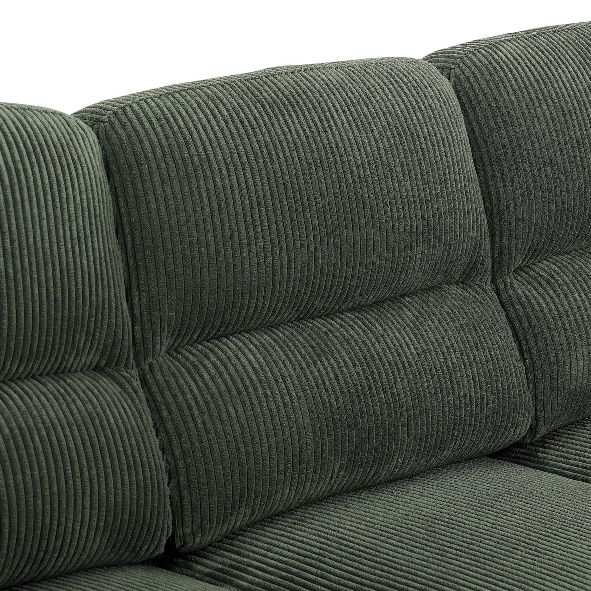 Tidyard Vintage Three-Seat Sofa with Plush Tufted Cushions, Rolled Arms & Leather Upholstery for Living Room Comfort