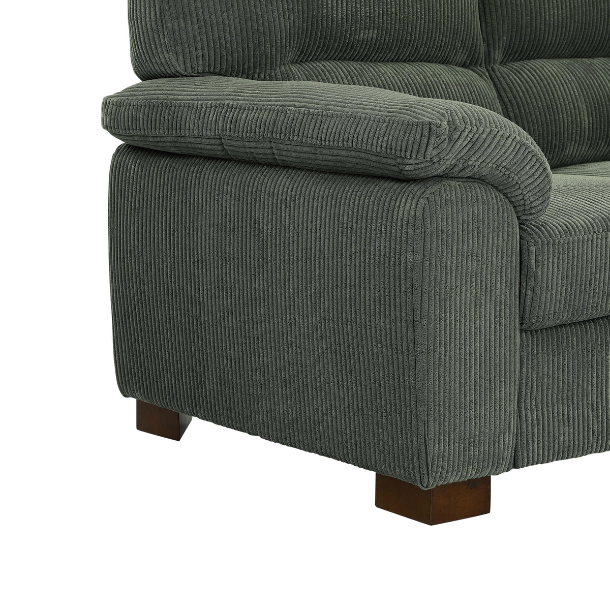 Tidyard Vintage Three-Seat Sofa with Plush Tufted Cushions, Rolled Arms & Leather Upholstery for Living Room Comfort