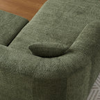 109.4" Oversized Boneless Sectional Couch with L-Shaped Chaise,Green Left
